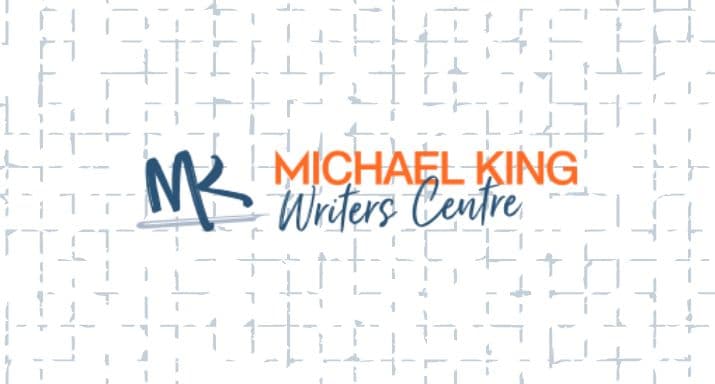 Michael King Writers Centre logo on background